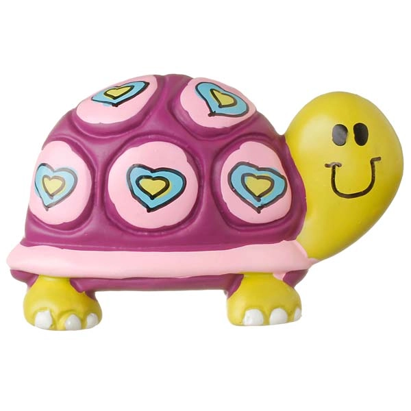 Puxador para Móveis Infantil Tartaruga Lilá Resina Colorido Chiquita Bacana