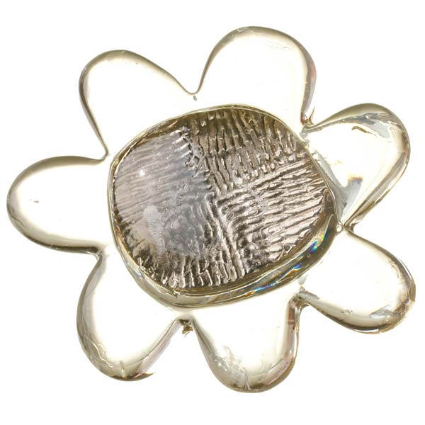 Puxador para Móveis Infantil Flor Transparente Resina Colorido Chiquita Bacana