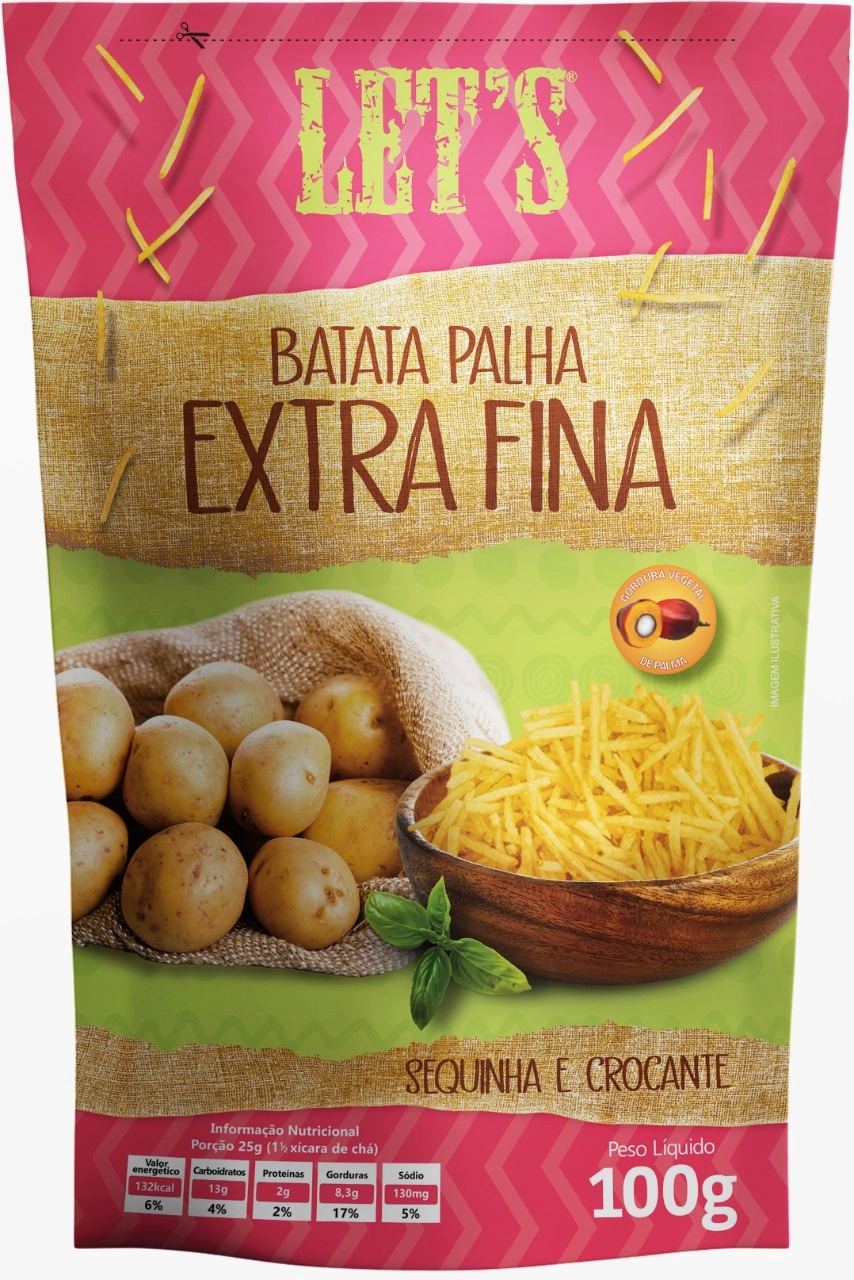 Batata Palha Lets New 100g Extra Fina