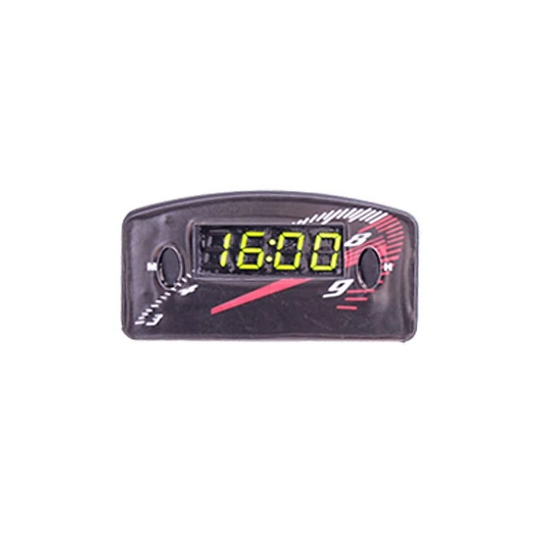 Relógio Automotivo Preto com Visor Verde Modelo Conta Giro - SERAUTO 09008