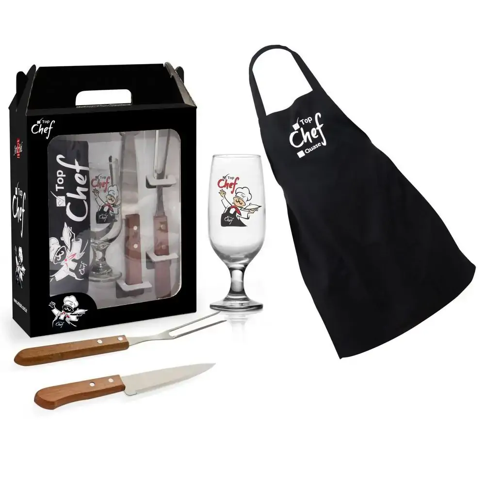 Kit Churrasco Artebel Top Chef/tubete 4 Pcs