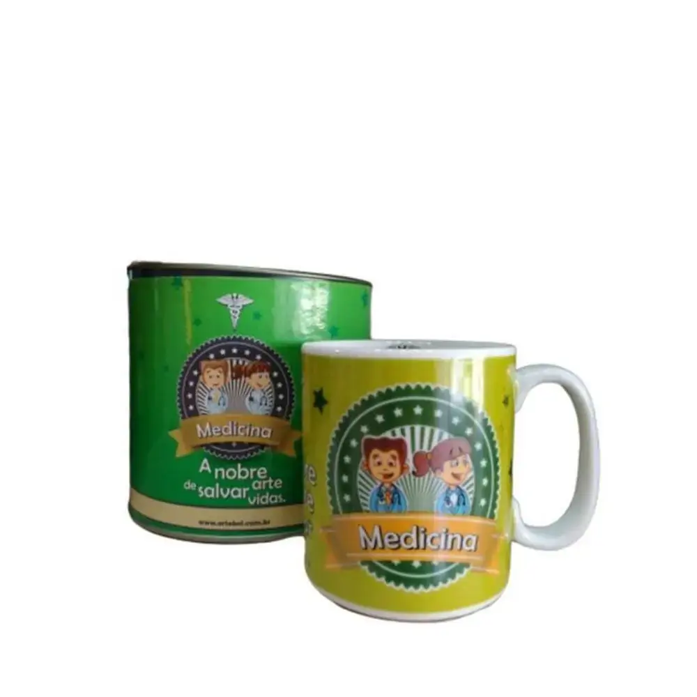 Caneca Porcelana Artebel Profissoes Medicina