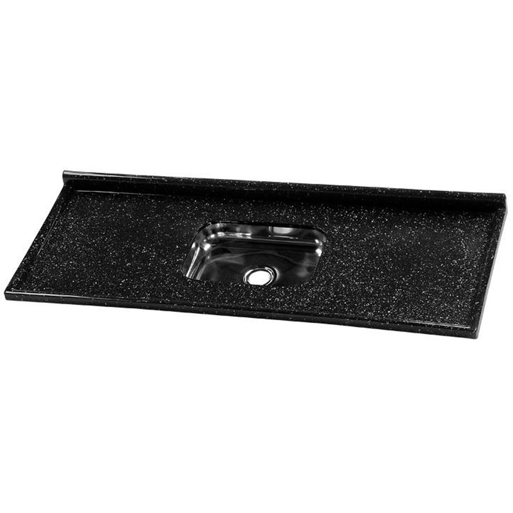 Pia De Cozinha Roralit Granitado Com Cuba Em Inox 160cm - 562508