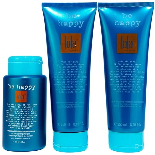 Lola Be Happy Para Cabelos Secos E Danificados 3 Produtos