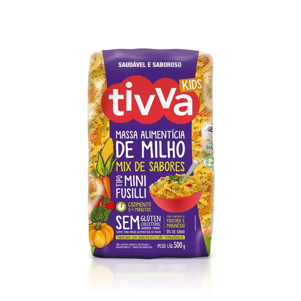 Massa Aliment.de Milho Tivva Fusilli Kids
