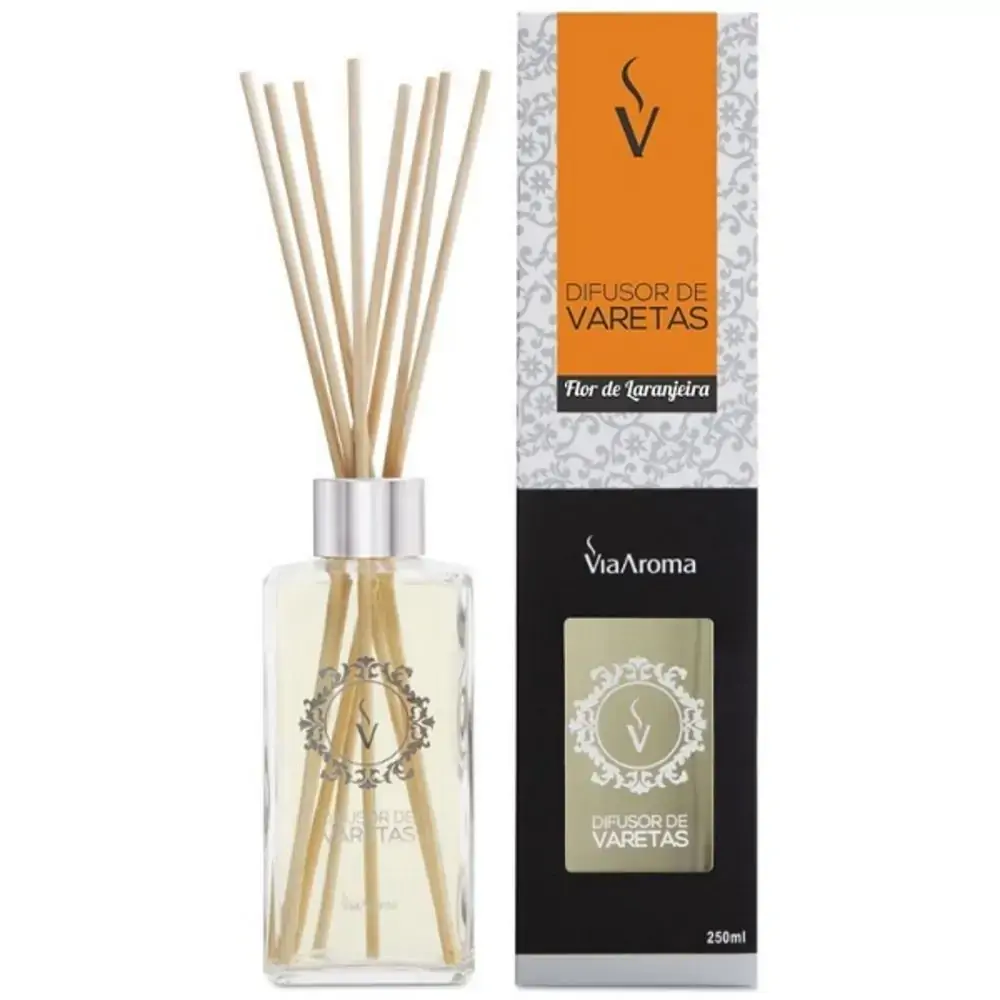 Difusor De Varetas 250ml Flor De Laranjeira Via Aroma