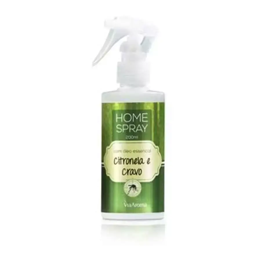 Home Spray com Óleo Essencial de Citronela e Cravo 200mL Via Aroma