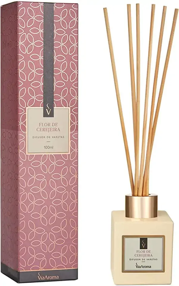Via Aroma Difusor De Varetas 100ml Flor De Cerejeira Bem Estar/terapia Alternativa