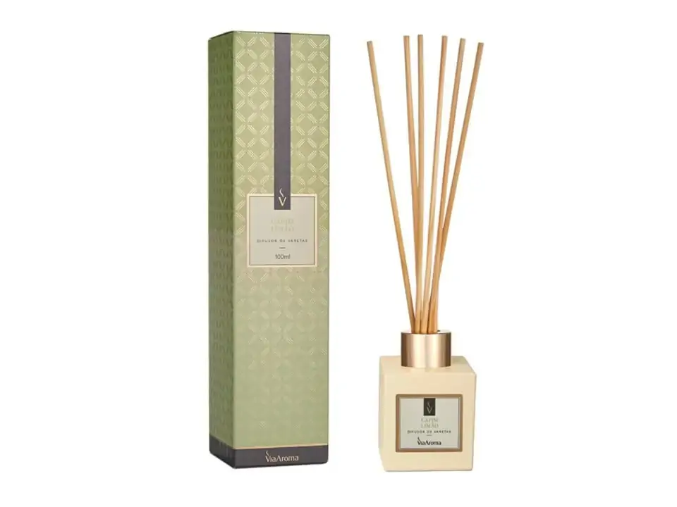 Difusor Varetas Capim Limão 100ml Via Aroma