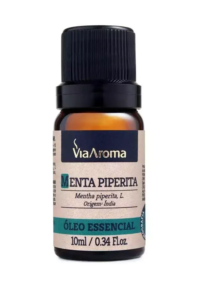 Via Aroma Óleo Essencial Menta Piperita 10ml