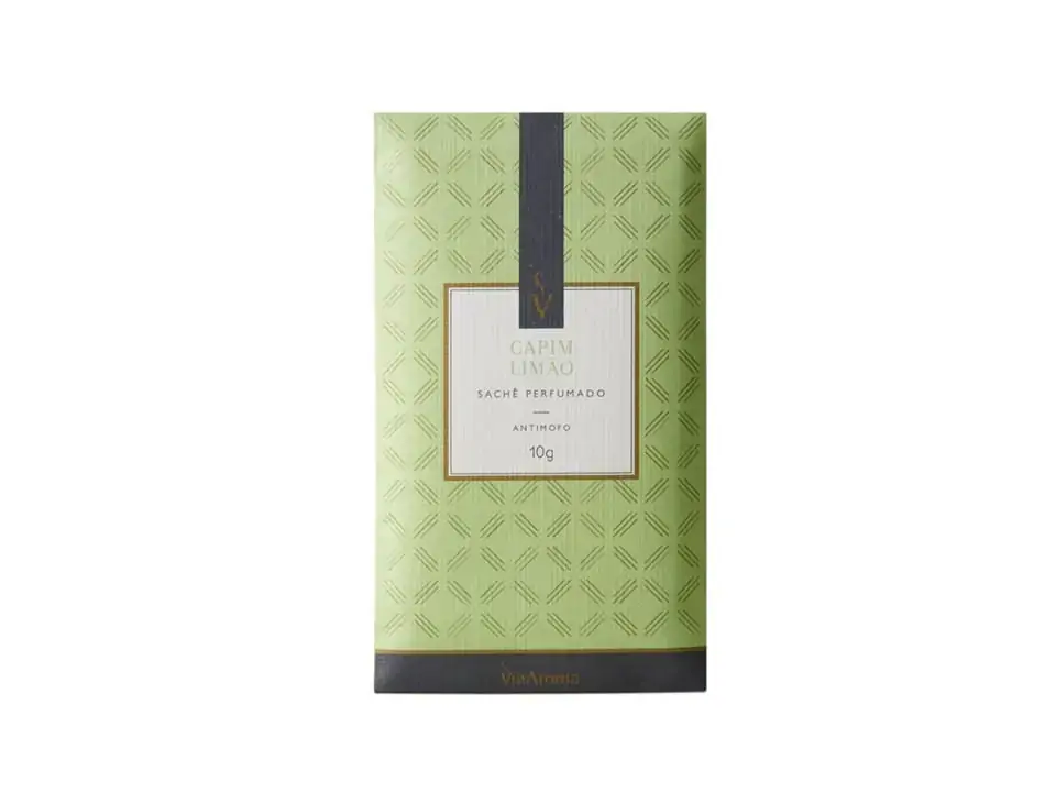 Sachê Perfumado Capim Limão 10g Via Aroma