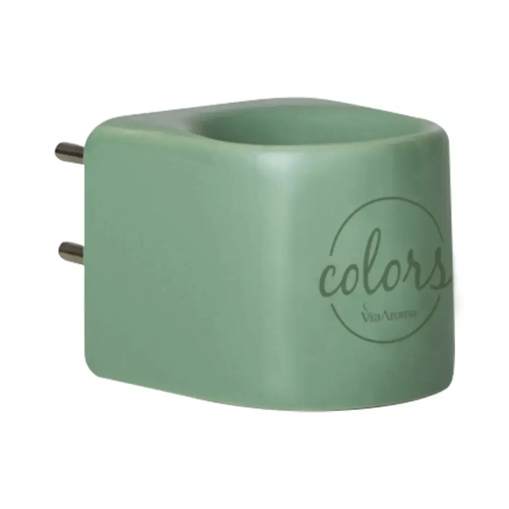 Aromatizador Elétrico Colors de Porcelana Bivolt - Via Aroma - Verde