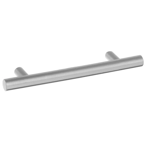 Puxador para Móveis Alça 128mm Alumínio Cromado Acetinado Prata Pauma