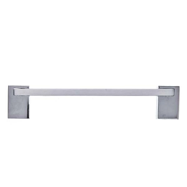 Puxador para Móveis Sobrepor Alumínio 128mm Cromado Acetinado 1 peça