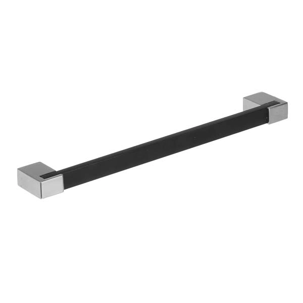 Puxador para Móveis Alça 192mm Alumínio Fosco Preto Pauma