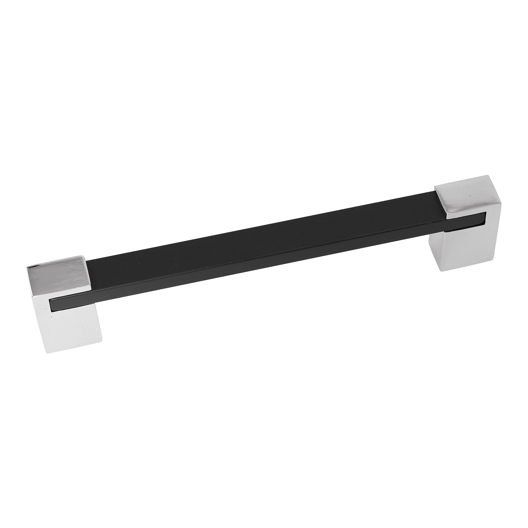 Puxador para Móveis Sobrepor Alumínio 256mm Cromado Fosco 1 peça