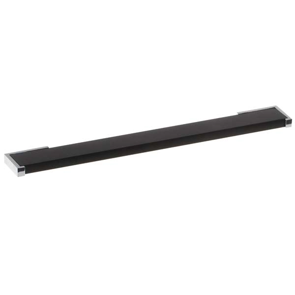 Puxador para Móveis Alça 128mm Alumínio Cromado Preto Pauma