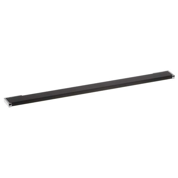 Puxador para Móveis Alça 256mm Alumínio Cromado Preto Pauma