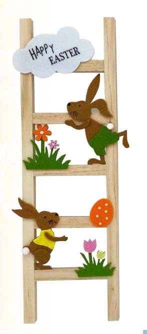 Ladder Decor Rabbit Sortido 41cm
