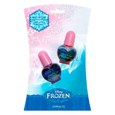 Cartela C/2 Esmaltes Homebrinq Frozen Muda Cor