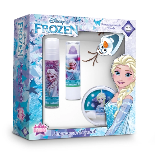Kit Elsa Com Batom Brilho E Sombra