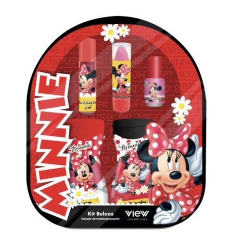 Conjunto De Maquiagem Infantil - Mochila Com Acessórios - Disney Minnie - View Cosméticos