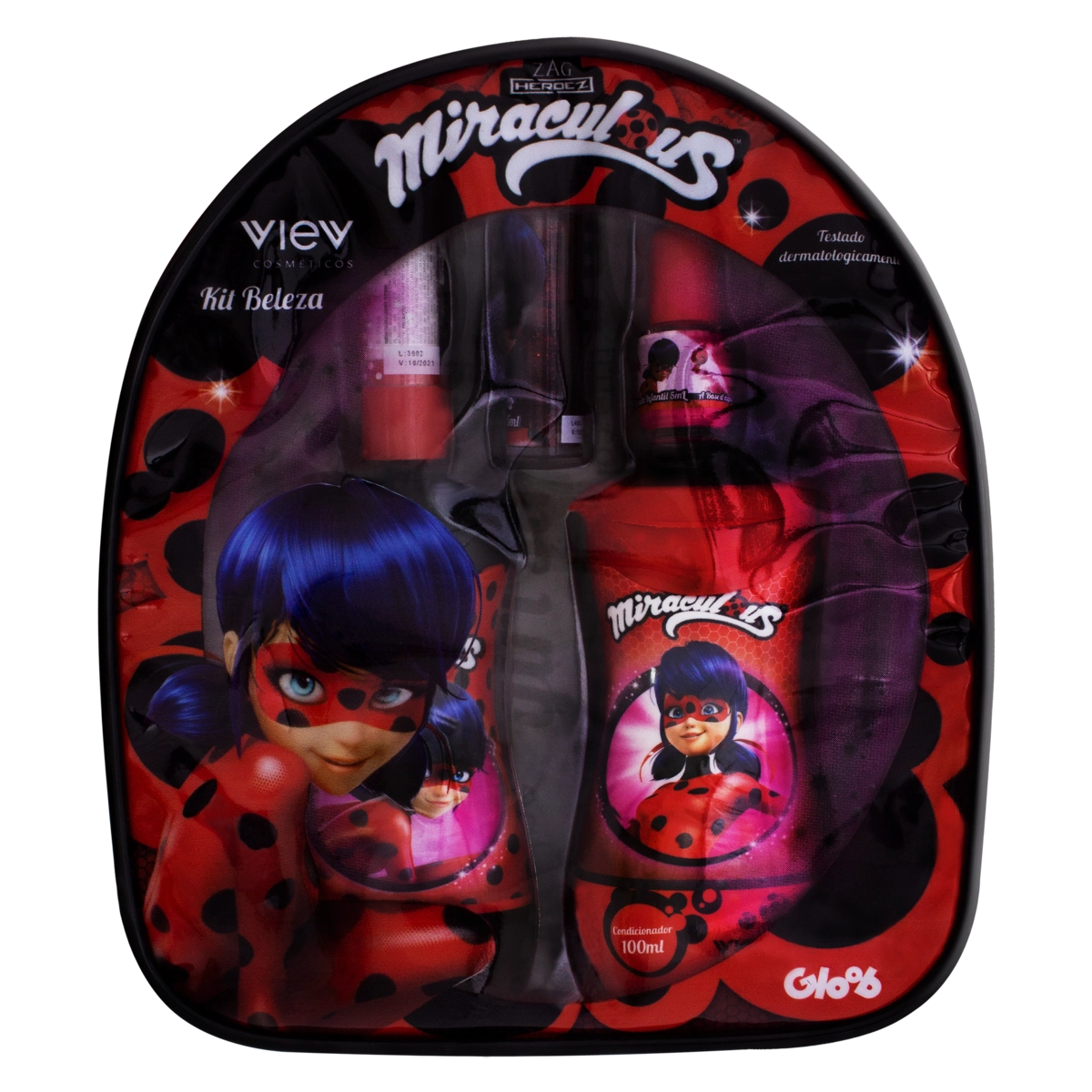 Kit Beleza Infantil Miraculous View 5 Unidades