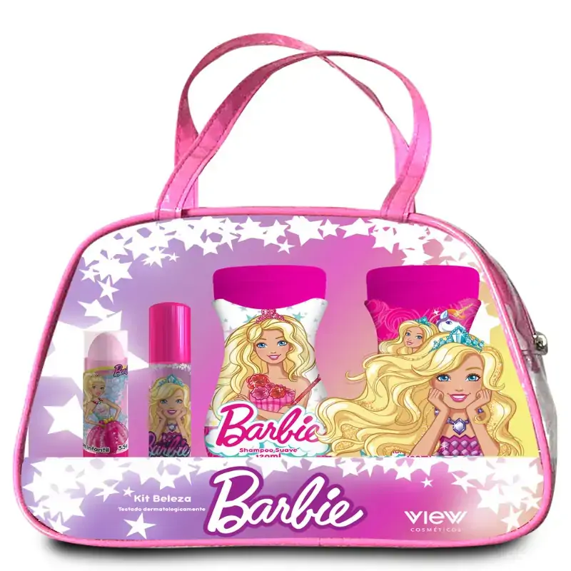 Kit Bolsa Barbie Com Shampoo 120ml Con