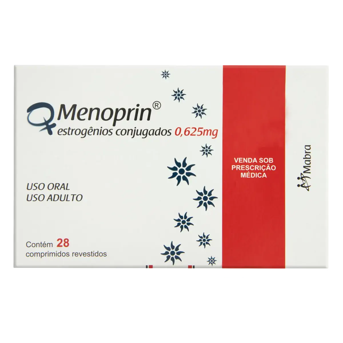 Menoprin 0,625mg Mabra Caixa 28 Comprimidos Revestidos