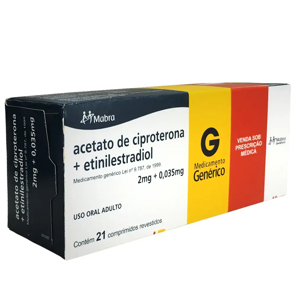 Acet De Ciprote Etinil 2 0,035mg 21cp Mabra
