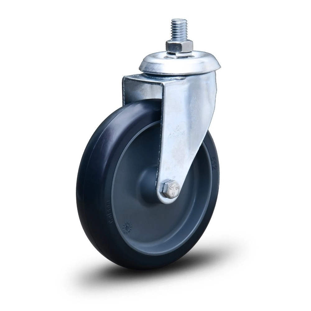 Roda Rodinha Giratória Pino Rosca 150mm Pvc Até 85kg