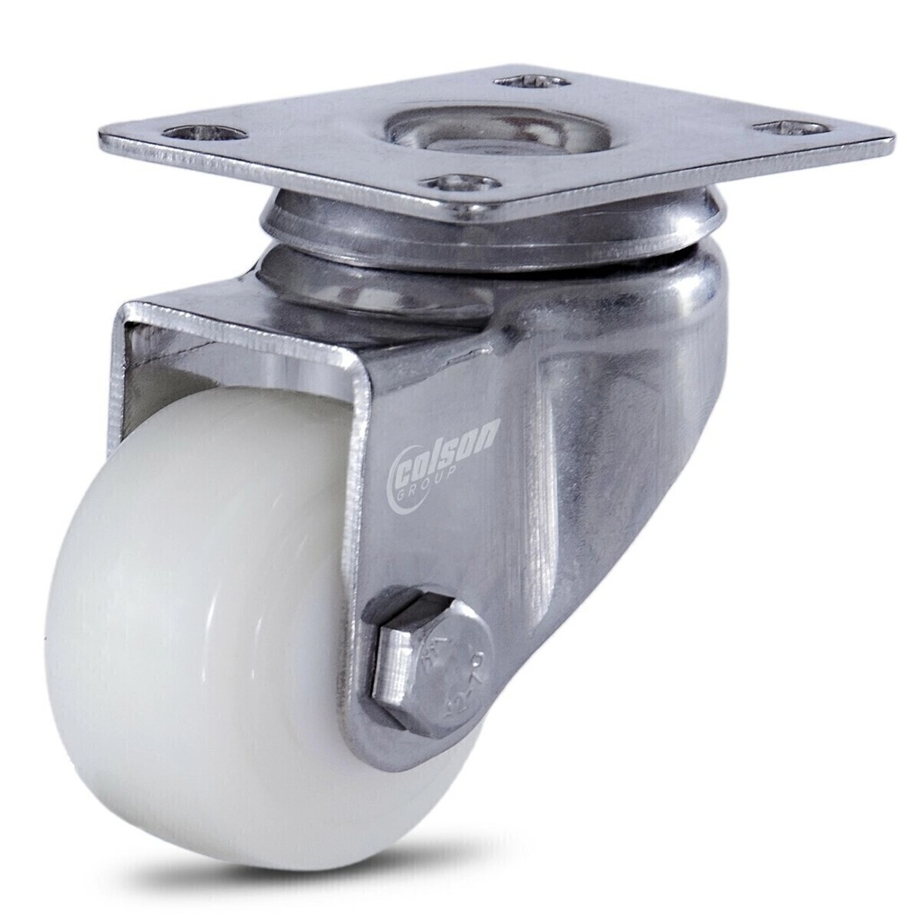 Rodízio Série 10 Inox Placa 50mm Nylon 50kg - Colson - 3775