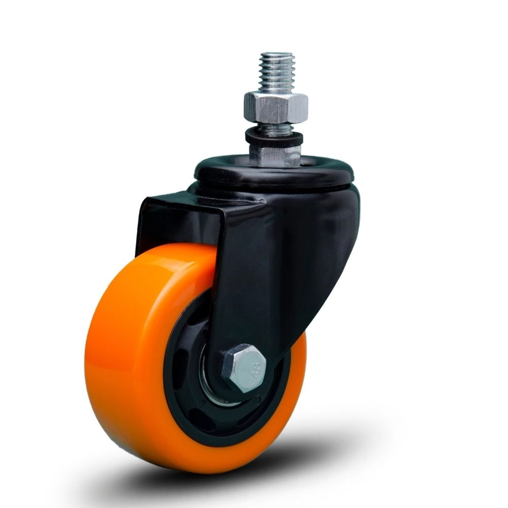 Rodzio Girat C/ Pino C/ Freio Glebf.312 Bpa.e Black Laranja Colson