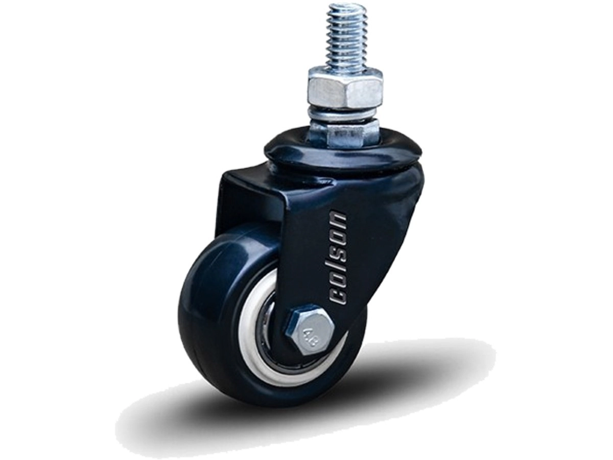 Rodízio de Plástico sem Freio Preto 41mm até 30kg Colson