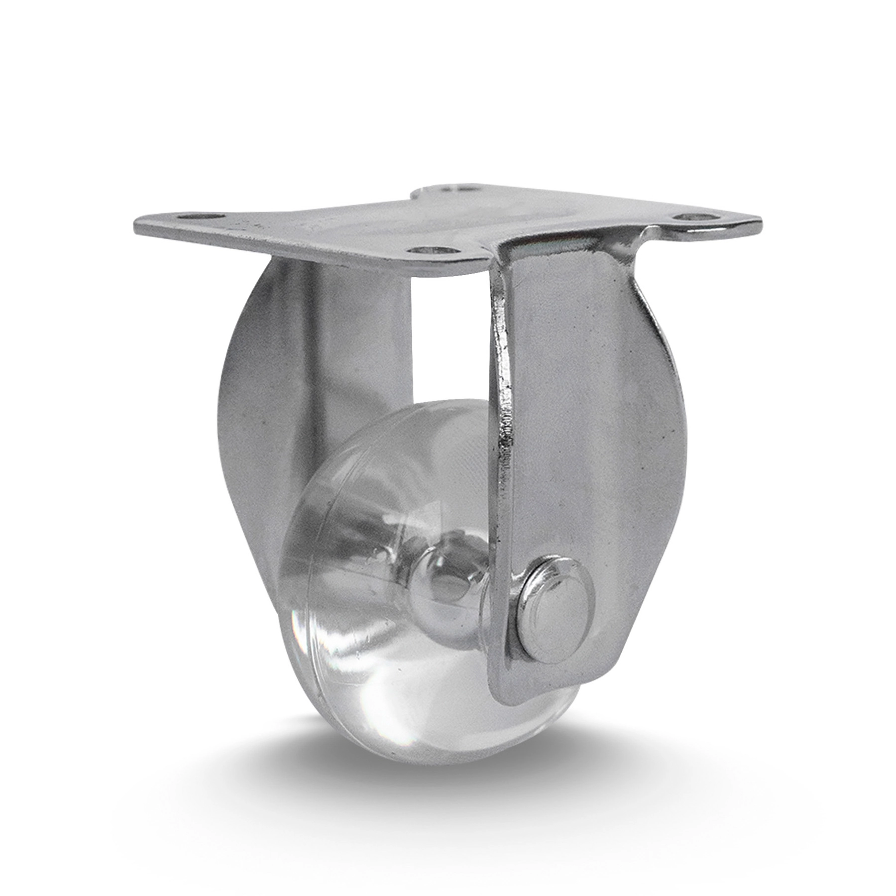 Rodízio  de Silicone sem Freio Cristal 35mm até 30kg Colson