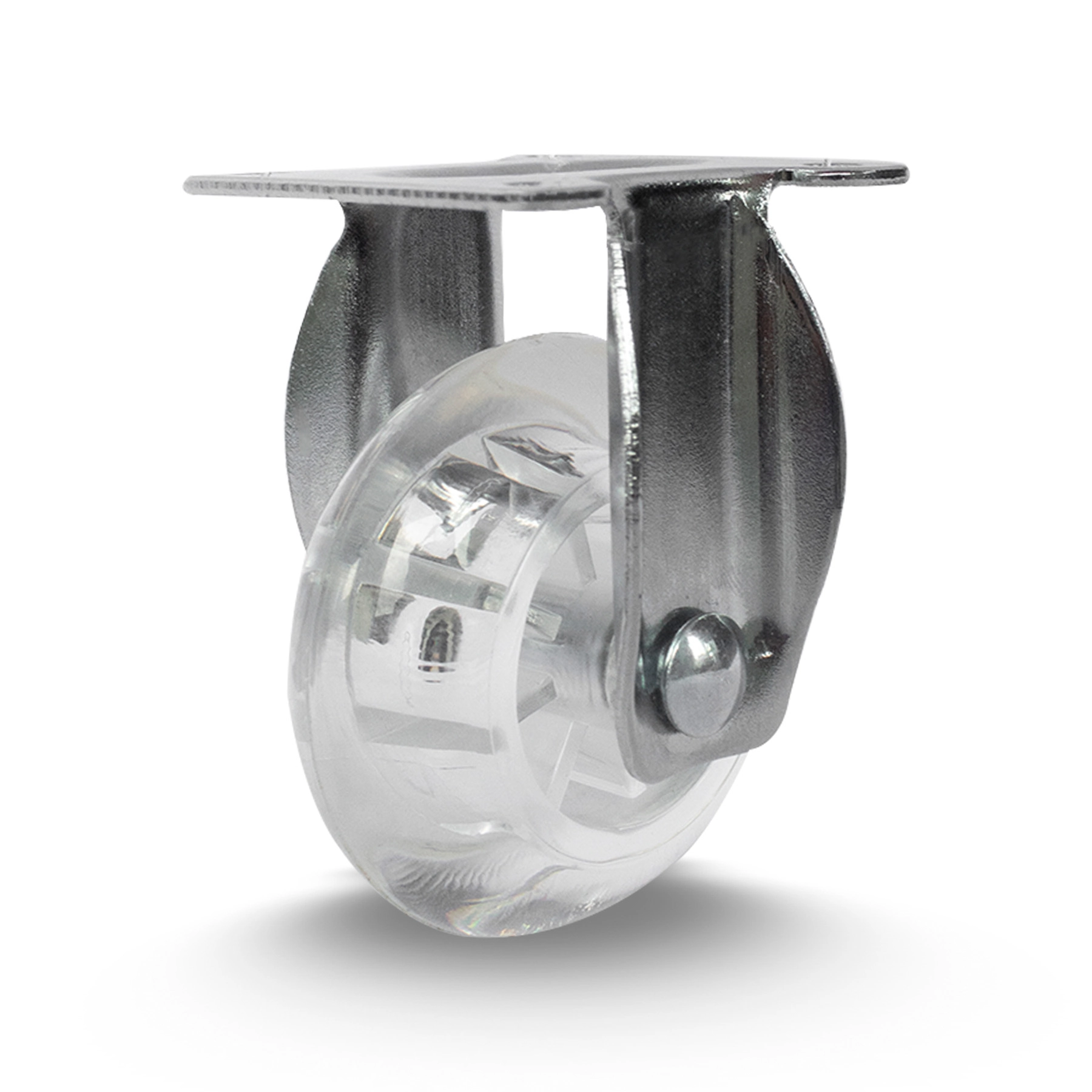 Rodízio  de Silicone sem Freio Cristal 50mm até 40kg Colson