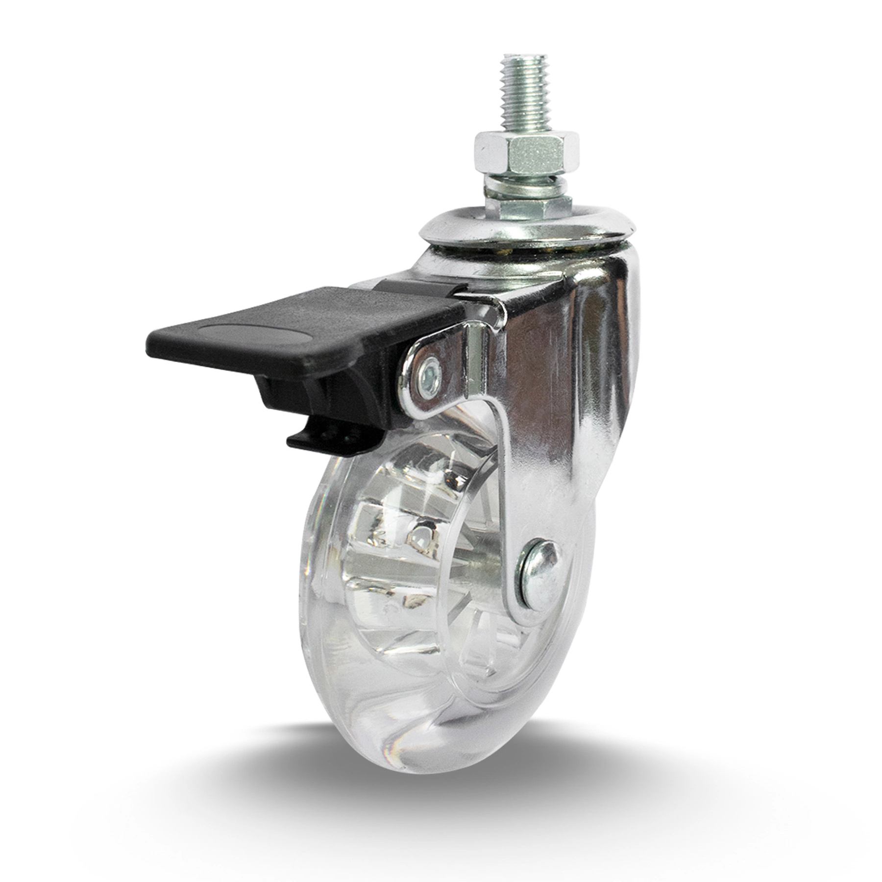 Rodízio  de Silicone com Freio Cristal 50mm até 40kg Colson