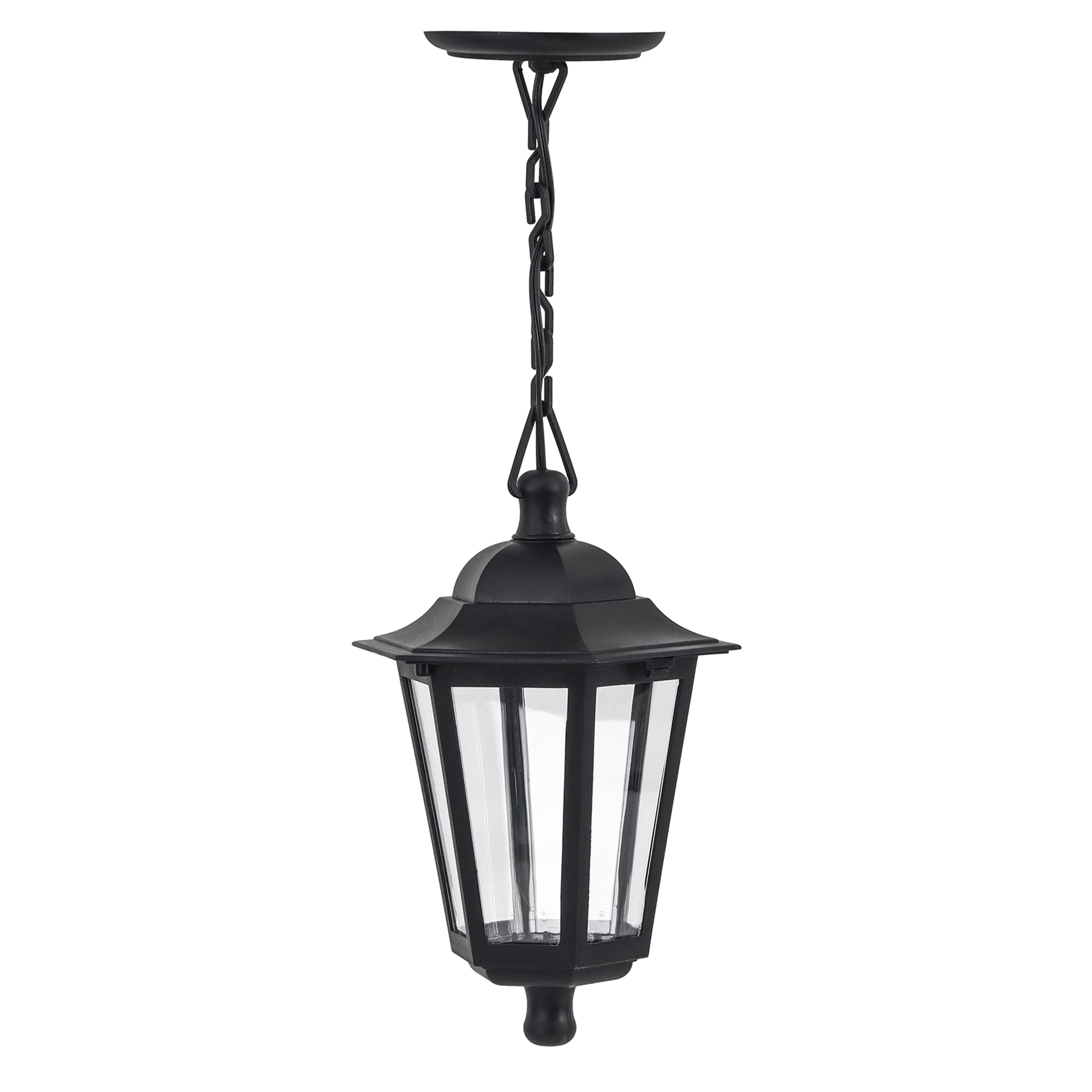 Pendente Externo 1 Lâmpada Termoplástico Preto 0130 Dital