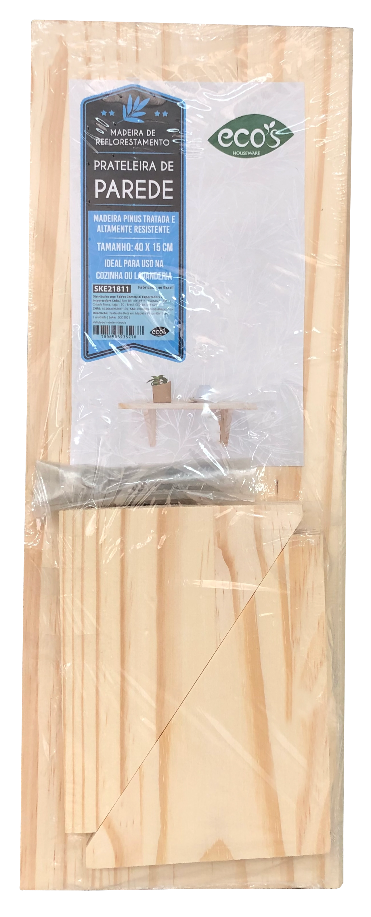 Prateleira De Parede 40x15cm Refske21811