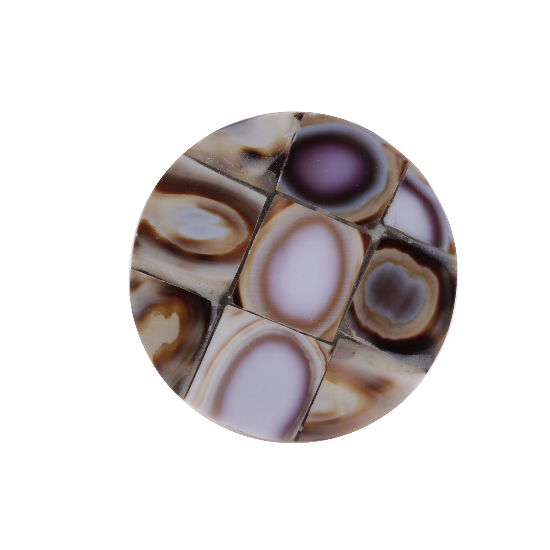 Puxador para Móveis Sobrepor Madrepérola 30mm Natural 1 peça