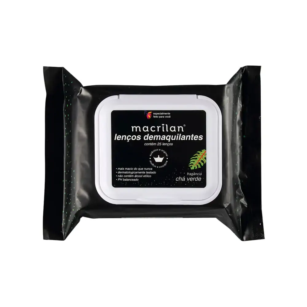 Lenco Facial Limpeza Macrilan Demaquilante 25un