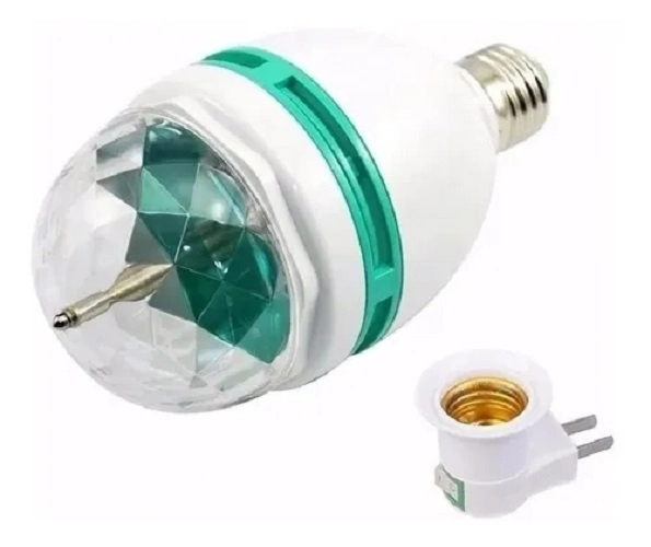Lampada Led Giratória Colorida