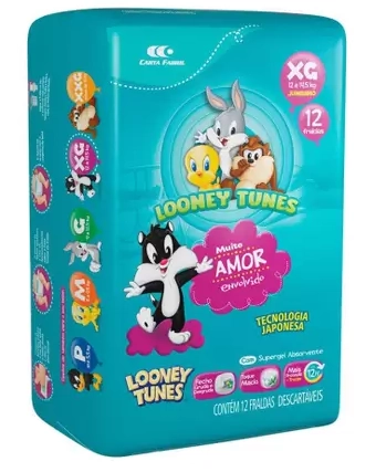 Fralda Looney Tunes Show J Pack Xg C/20