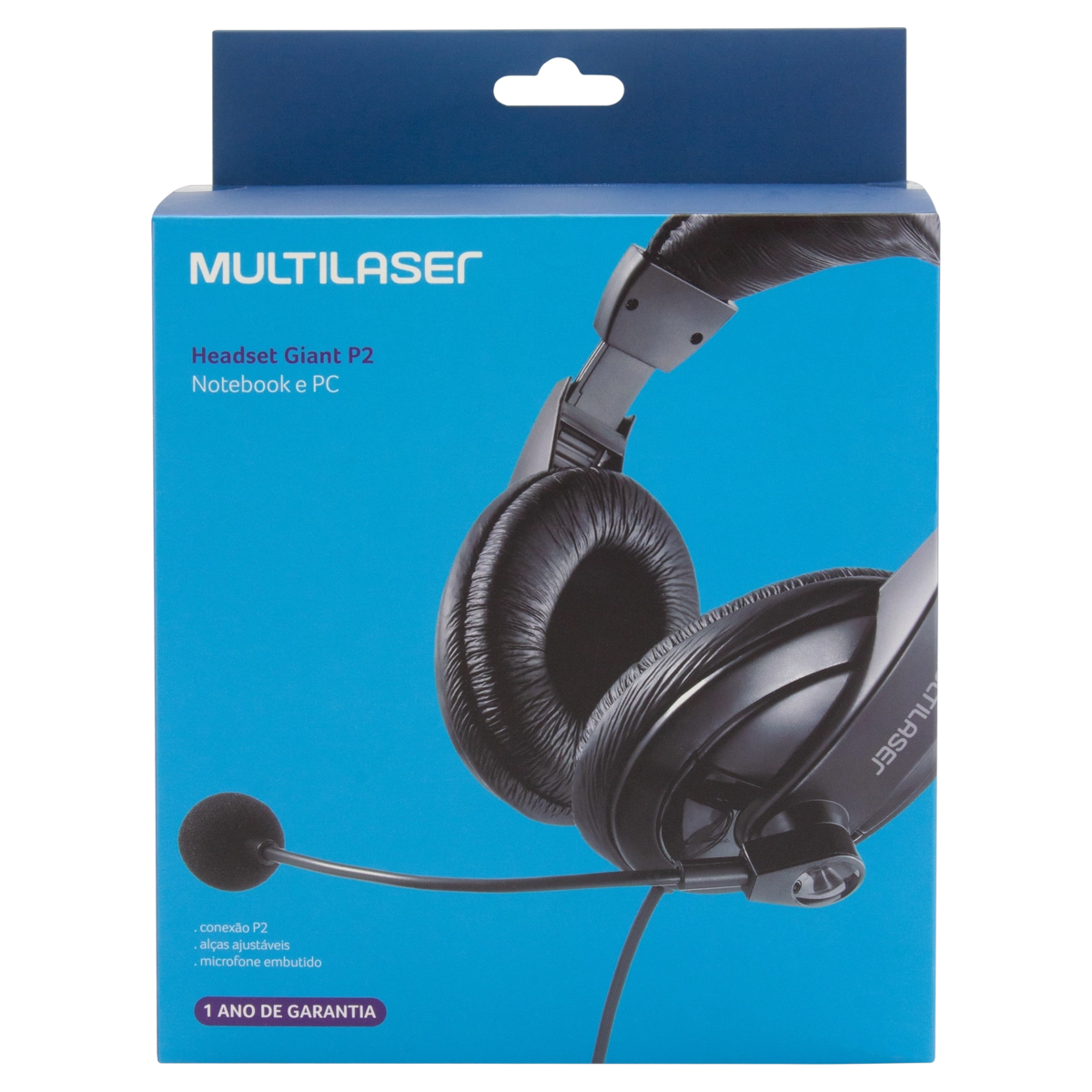 Fone De Ouvido Headset Preto Ph049 Multilaser