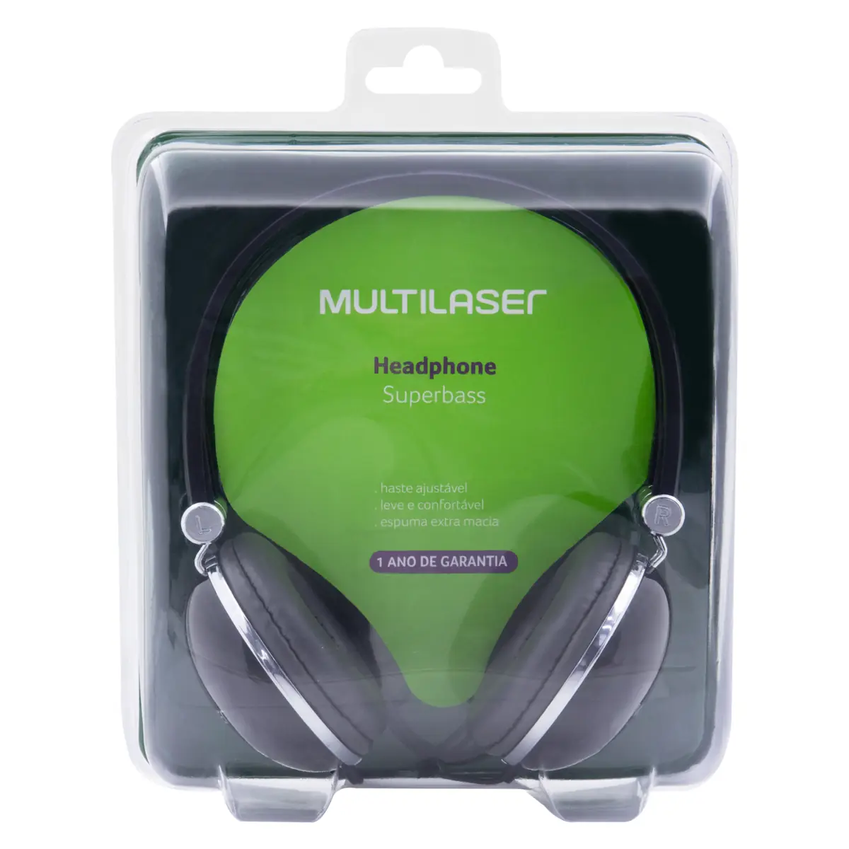 Fone De Ouvido Headphone Preto Ph053 Multilaser