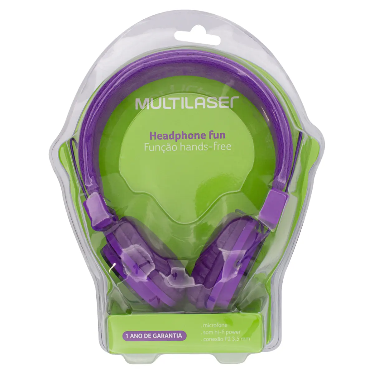 Fone De Ouvido Headphone Fun Roxo Ph090 Multilaser