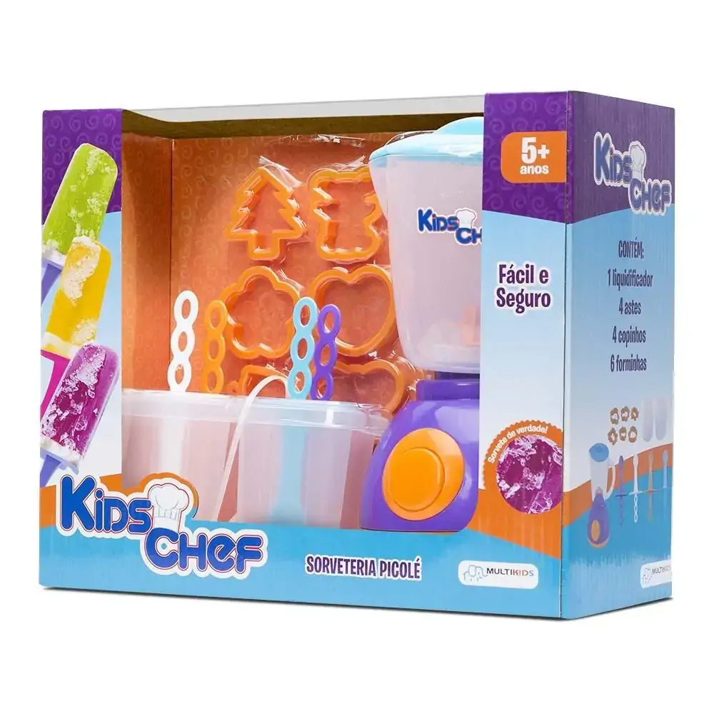 Máquina de Sorvete - Kids Chef - Picolé - Multikids