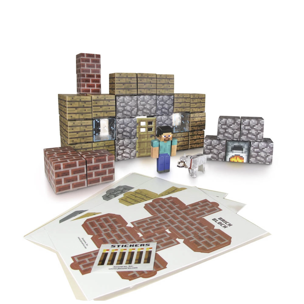 Brinq.multikids Minecraft Papercraft Shelter Set