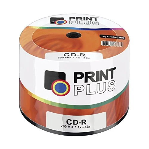 Midia Multilaser Cd R Vel. 52x 50 Un. Shrink Print Plus ...