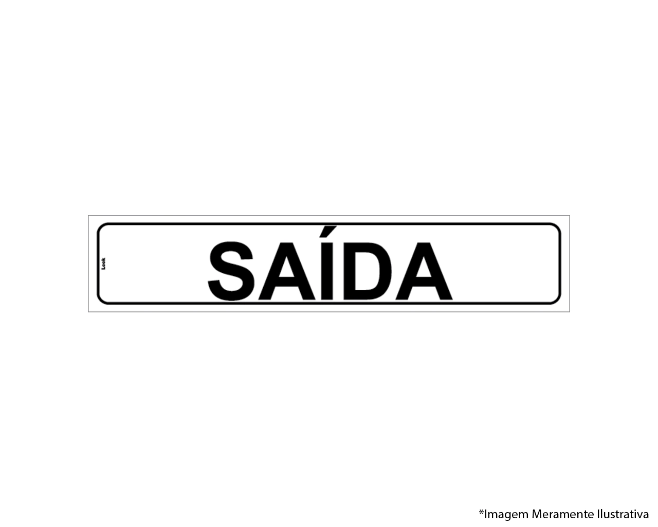 Placa De Sinalização Saída Para Porta